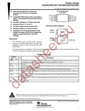 TIR1000IPWR datasheet  